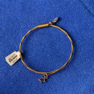Guitar string bracelet with star charm